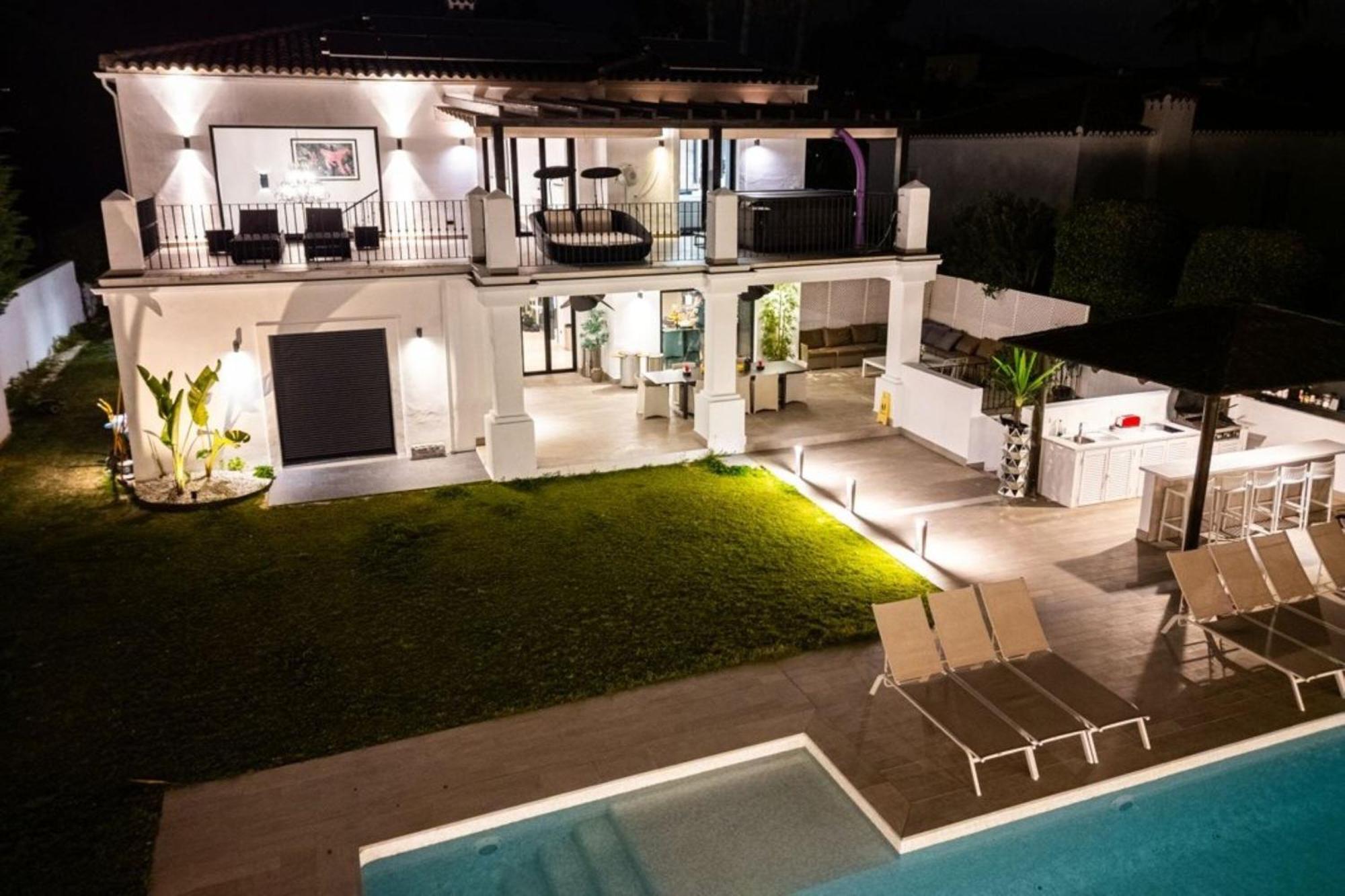 Villa New Zacaluca Pool Sauna & Gym - Happy Rentals Marbella Ngoại thất bức ảnh