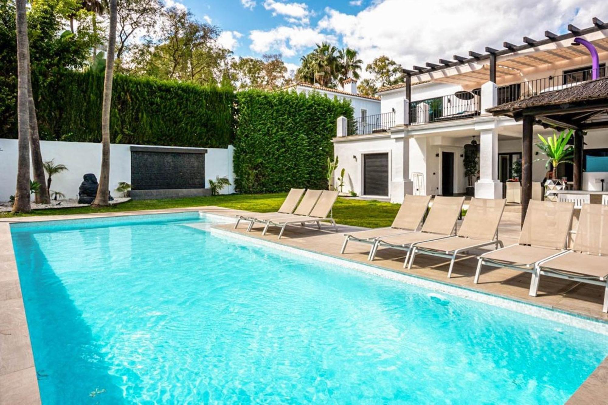 Villa New Zacaluca Pool Sauna & Gym - Happy Rentals Marbella Ngoại thất bức ảnh
