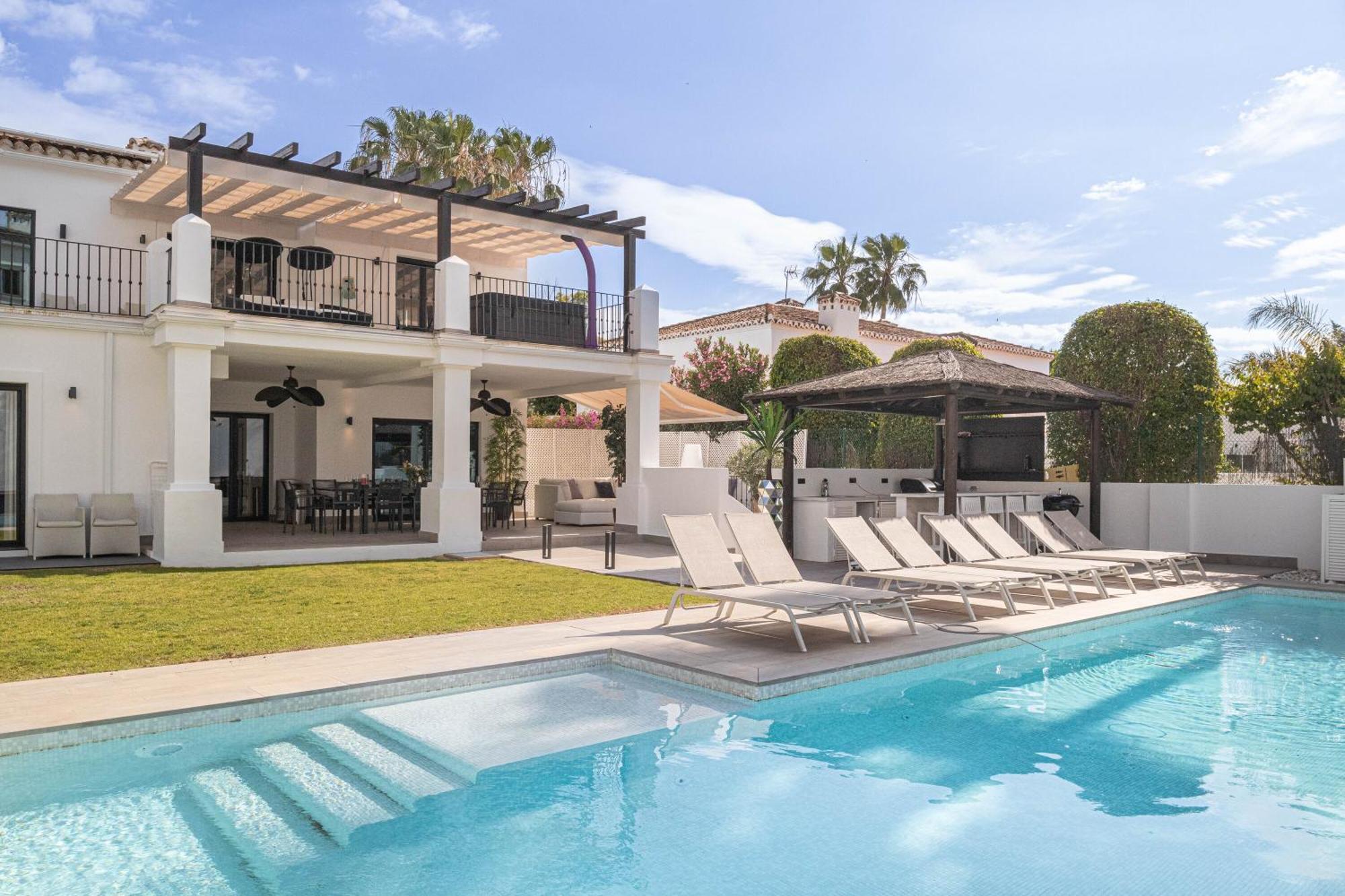 Villa New Zacaluca Pool Sauna & Gym - Happy Rentals Marbella Ngoại thất bức ảnh